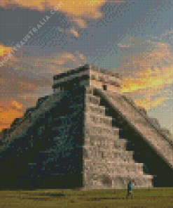 Yucatan El Castillo Diamond Painting