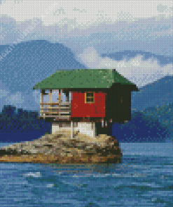 House And River Diamond Painting