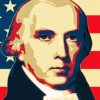 James Madison Illustration Poster Diamond Painting