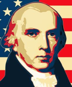 James Madison Illustration Poster Diamond Painting