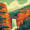 West Virginia Travel Poster Diamond Painting