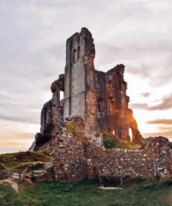 Corfe Castle Diamond Painting