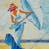 Woman With Umbrella Diamond Painting