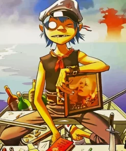 2 D Gorillaz Character Diamond Painting