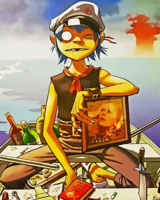 2 D Gorillaz Character Diamond Painting