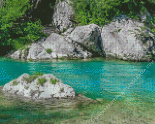 Acheron River In Greece Diamond Painting