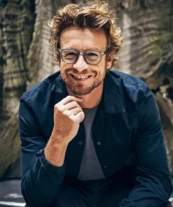 Actor Simon Baker Diamond Painting