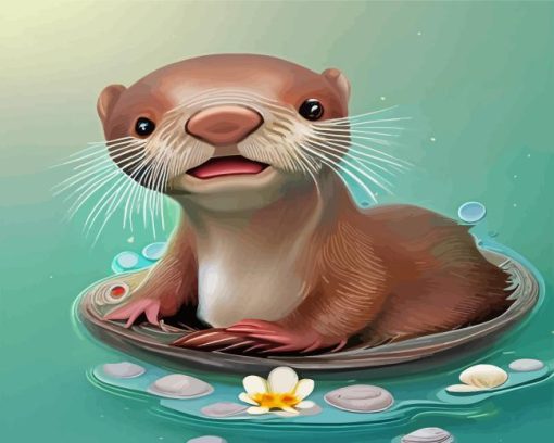 Baby Otter Diamond Painting