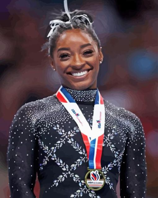 Biles Simone Diamond Painting