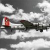 Black And White B17 Aluminum Overcast Diamond Painting