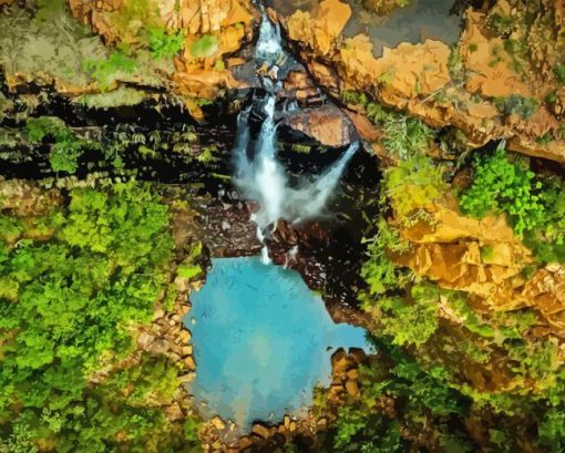 Black Rock Falls Kununurra Diamond Painting