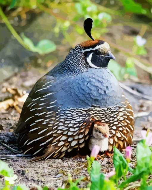 California Quail Diamond Painting