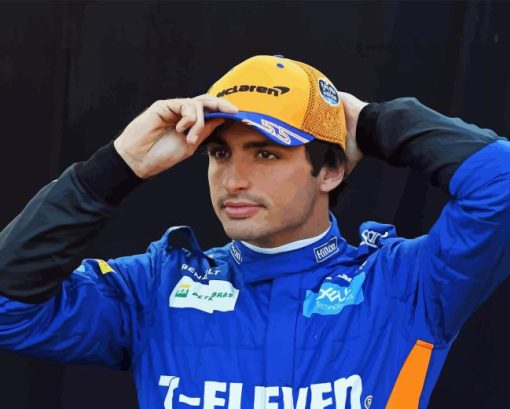 Carlos Sainz Diamond Painting