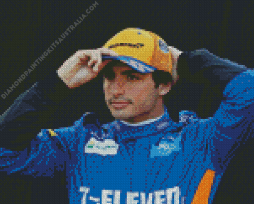 Carlos Sainz Diamond Painting