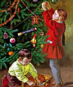 Christmas Children Diamond Painting