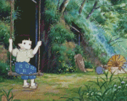 Grave Of The Fireflies Character Diamond Painting