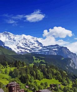 Jungfrau Switzerland Diamond Painting