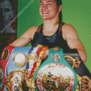 Katie Taylor Smiling Diamond Painting