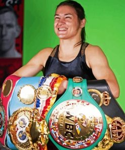 Katie Taylor Smiling Diamond Painting