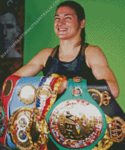 Katie Taylor Smiling Diamond Painting