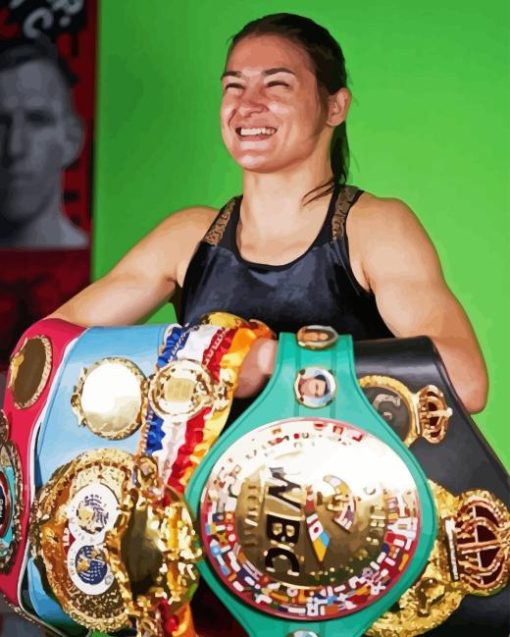 Katie Taylor Smiling Diamond Painting