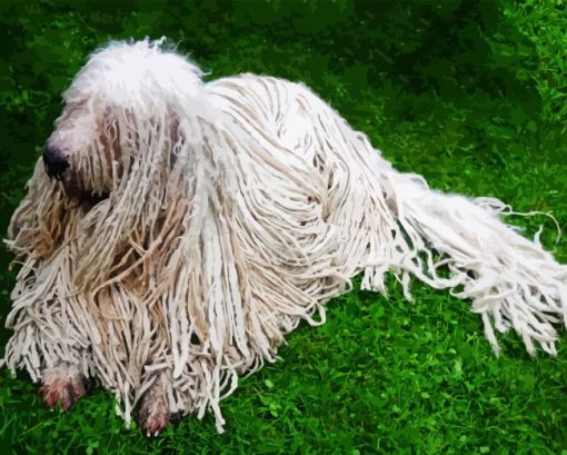 Komondor Dog Diamond Painting