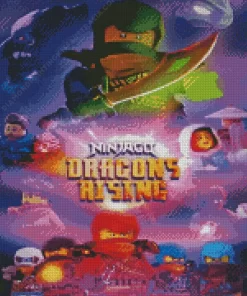 Lego Ninjago Dragons Rising Diamond Painting