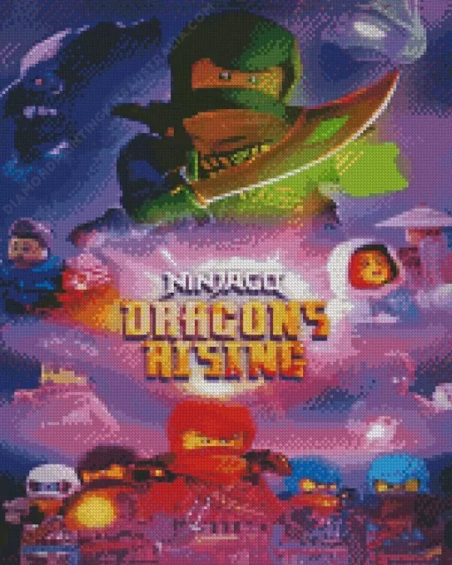 Lego Ninjago Dragons Rising Diamond Painting