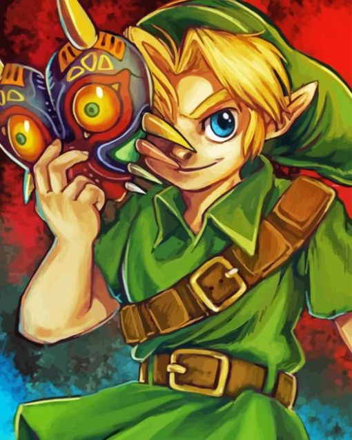 Link Zelda Majoras Mask Diamond Painting