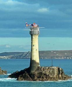 Longships Lighthouse Diamond Painting