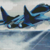 Mig 29 Fulcrum Aircraft Diamond Painting