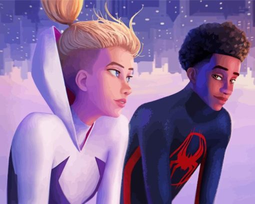 Miles Morales And Gwen Diamond Painting