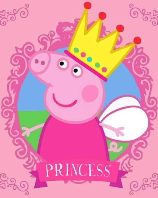 Peppa Princess Granny Pig Diamond Painting