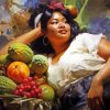 Philipino Fruit Seller Diamond Painting