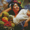 Philipino Fruit Seller Diamond Painting