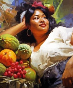 Philipino Fruit Seller Diamond Painting