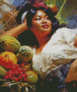 Philipino Fruit Seller Diamond Painting