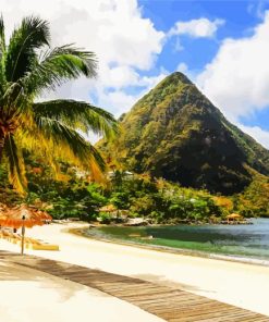 Saint Lucia Island Diamond Painting