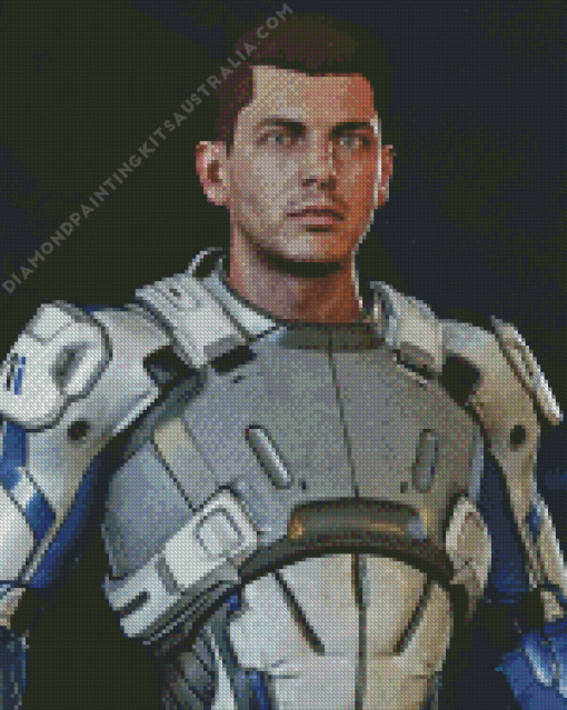 Scott Ryder Mass Effect Diamond Painting