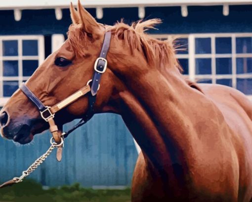 Secretariat Horse Diamond Painting