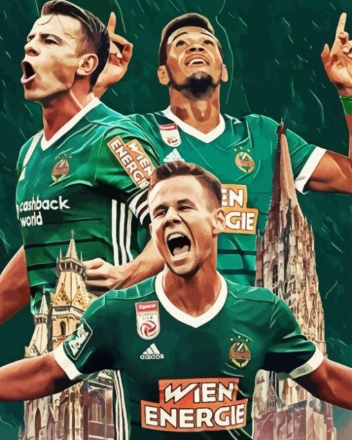 Sk Rapid Wien Poster Diamond Painting