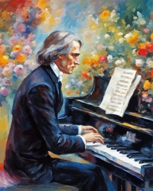 The Pianist Franz Liszt Diamond Painting