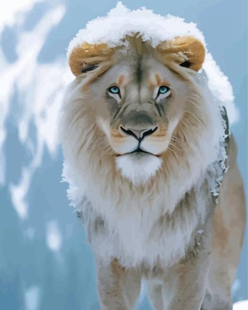 The Snow Lion Diamond Painting