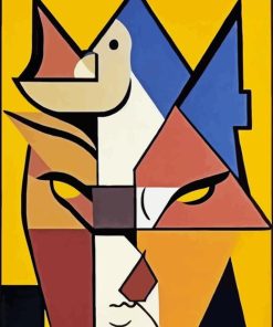 Abstract Geometric Cubism Diamond Painting