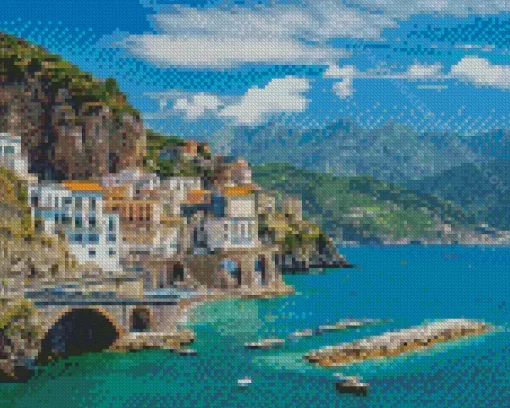 Atrani City Diamond Painting