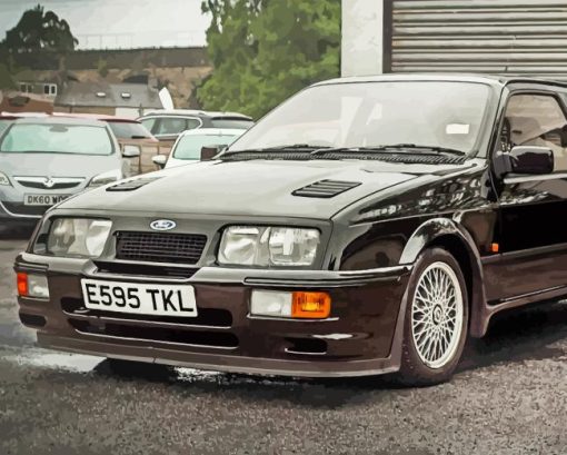 Black Ford Cosworth Diamond Painting