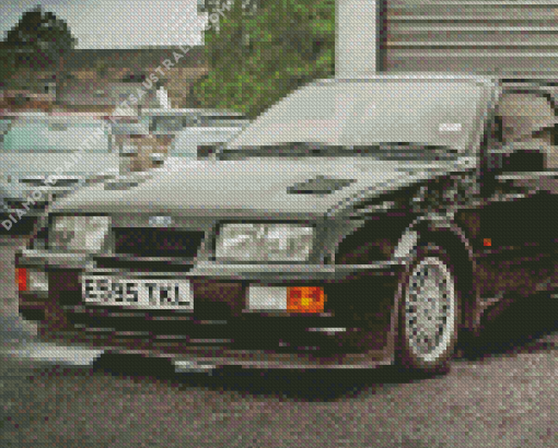 Black Ford Cosworth Diamond Painting