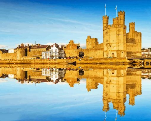 Caernarfon Castle Diamond Painting