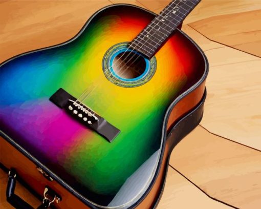 Colorful Guitar Diamond Painting