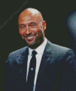 Derek Jeter Smiling Diamond Painting